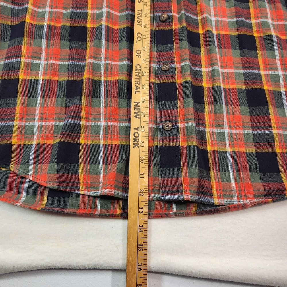 Duluth Trading Co Mens XL Plaid Flannel Shirt Long Sleeve Workwear Button Up - Picture 8 of 9